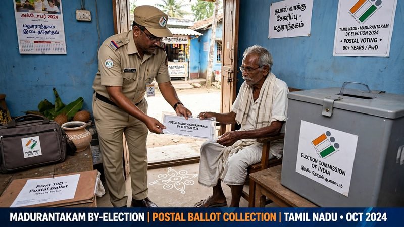 மதுராந்தகத்தில் 893 தபால் வாக்குகள் பதிவு – தேர்தல் அலுவலர் அறிவிப்பு!