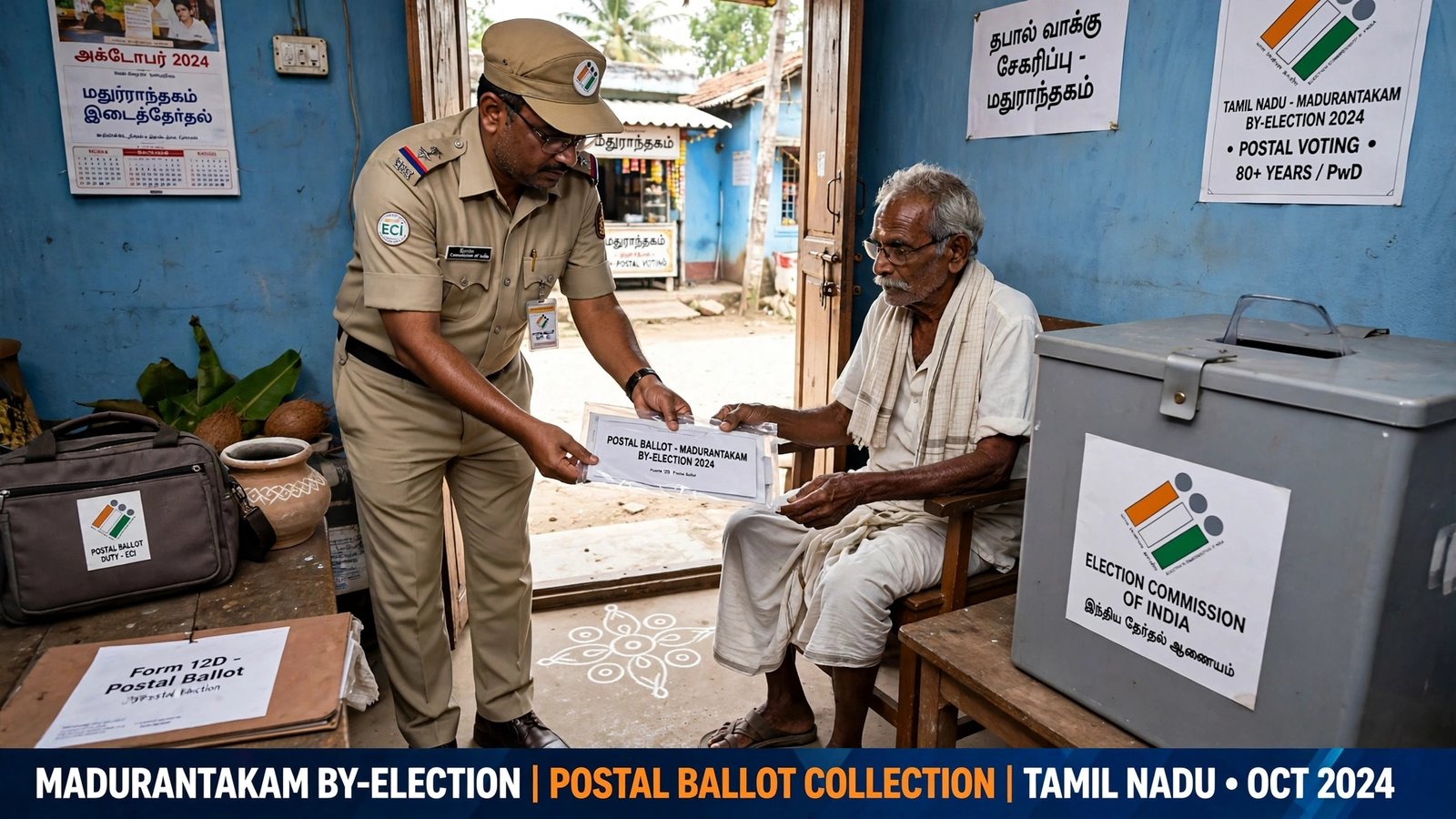 மதுராந்தகத்தில் 893 தபால் வாக்குகள் பதிவு – தேர்தல் அலுவலர் அறிவிப்பு!